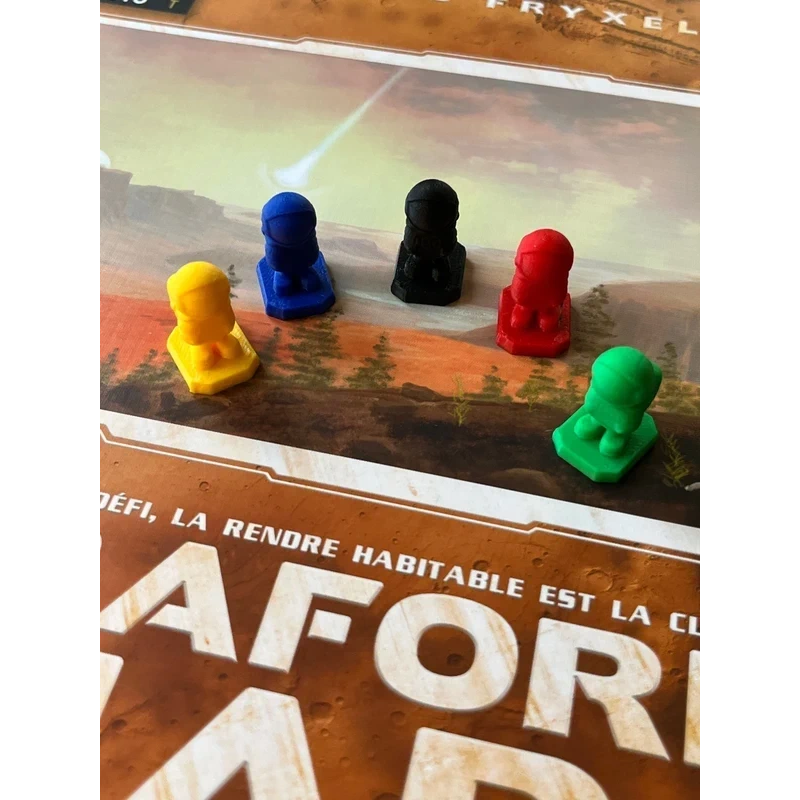 Lot de 5 jetons score joueur pour Terraforming Mars - Imprimés en 3D