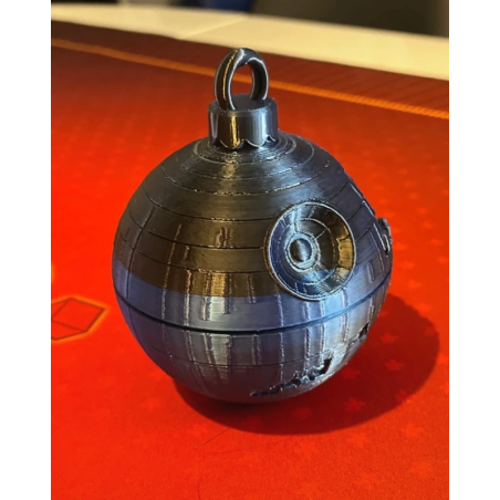 Ornamento de Natal Star Wars - Estrela da Morte Impressa em 3D