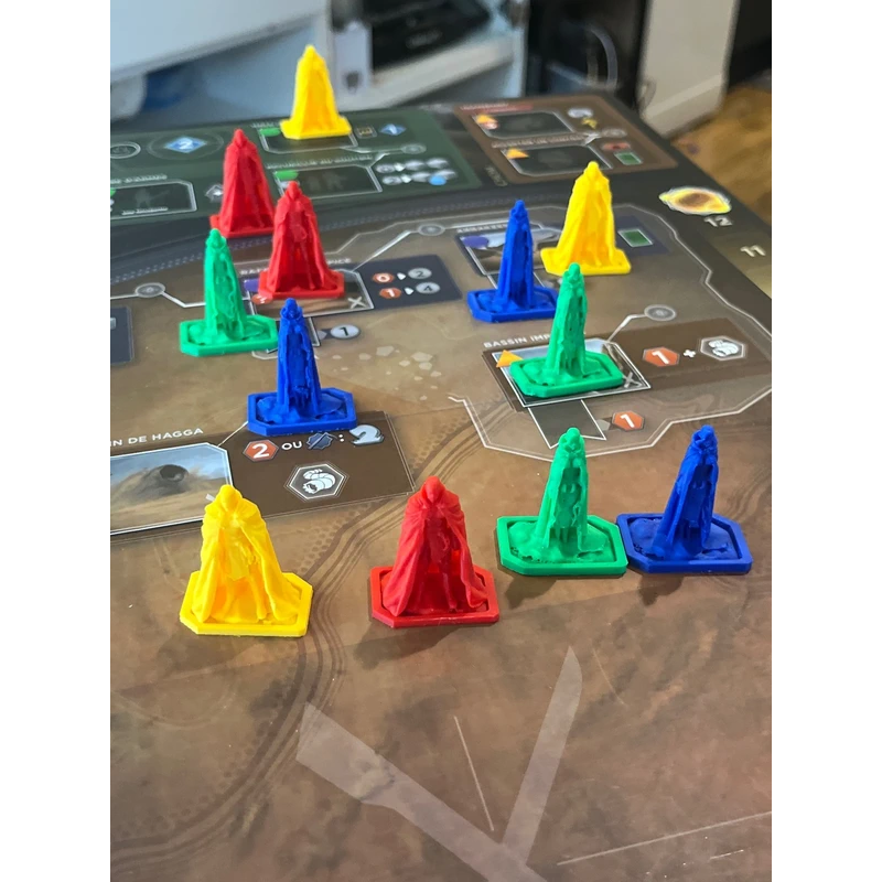 Dune Imperium: Set of 12 Agent Miniatures - Customizable Colors