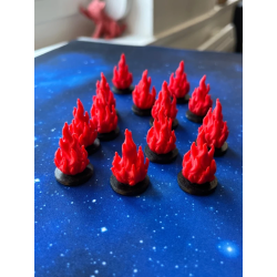 12 Tokens de Fogo para Cthulhu Death May Die e Jogos de Tabuleiro