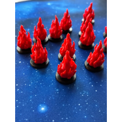 12 Token di Fuoco per Cthulhu Death May Die e Giochi da Tavolo