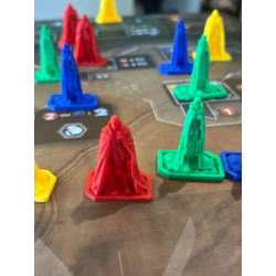 Dune Imperium: Set mit 12 Agentenfiguren - Anpassbare Farben