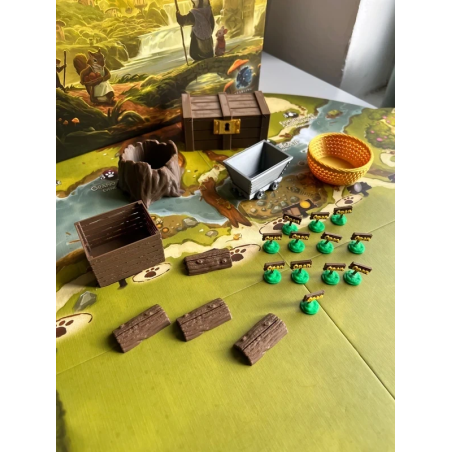 Accessoires Everdell : Décors et Jetons Imprimés en 3D pour Votre Forêt