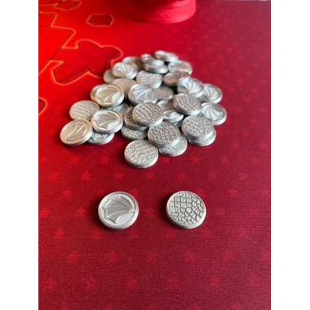 Wyrmspan - Conjunto Premium de 40 Tokens de Dragão 3D