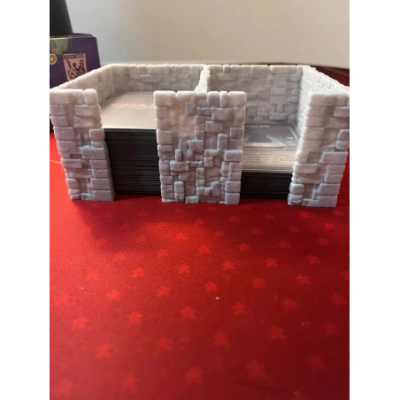 Vassoio per Pesca e Scarto in Stile Castello Medievale per Clank! & Giochi di Carte