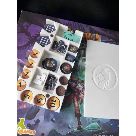 Premium 3D Organizer für Clank! Catacombs – Gravierte Drachenabdeckung