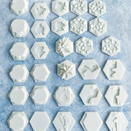 3D Terrain Tiles for Hoth Battle - Elevate Your Gaming Experience