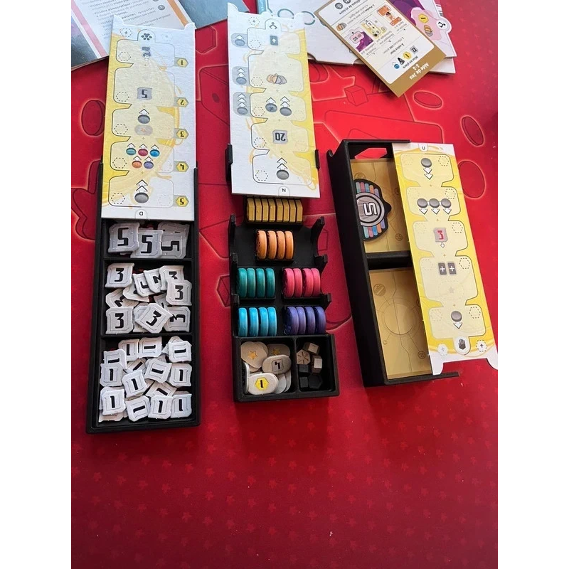 Zenith Game Organizer Insert + Secret Agent Expansion - 3D Printed