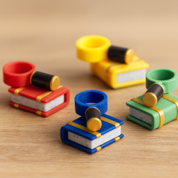 Jetons loupes et livres 3D pour les ruines perdues de Narak - Lost ruins of Arnak