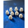 Conjunto de 8 Fichas Huevos 3D - Compatibles con Nemesis / Lockdown / Retaliation