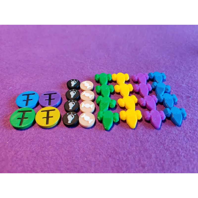 Ensemble de jetons pour le jeu SpaceCorp : 2025 2300 AD