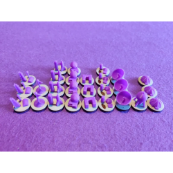 Ensemble de jetons pour le jeu SpaceCorp : 2025 2300 AD